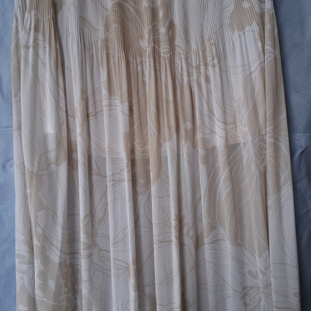 Worthington Cream Floral Maxi Skirt
